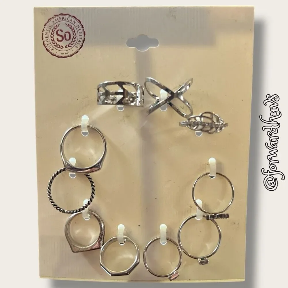 Bundle Sale 3 for $15 | 10 Rings | Authentic American Heritage | Size 7.5